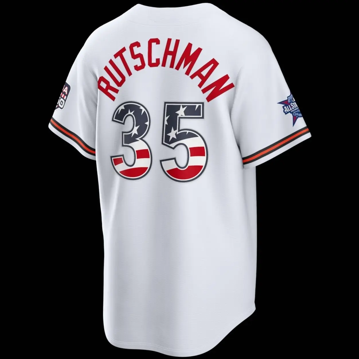 Unisex Baseball Baltimore USA 250 Stadium Jersey Rutschman 35 2026 All-Star Edition Stars & Stripes Cream Stadium Jersey