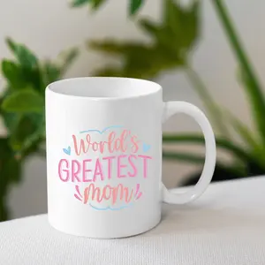 World's Greatest Mom Mug Drinkware Cup Coffee - Stylish Mug for Coffee Lovers
