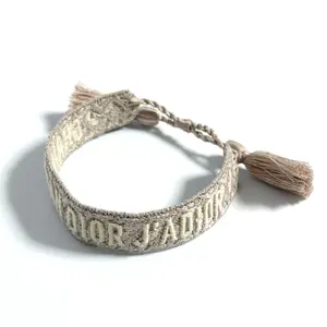 Pre-owned Dior Canvas Small Leather Goods Christian Bracelet