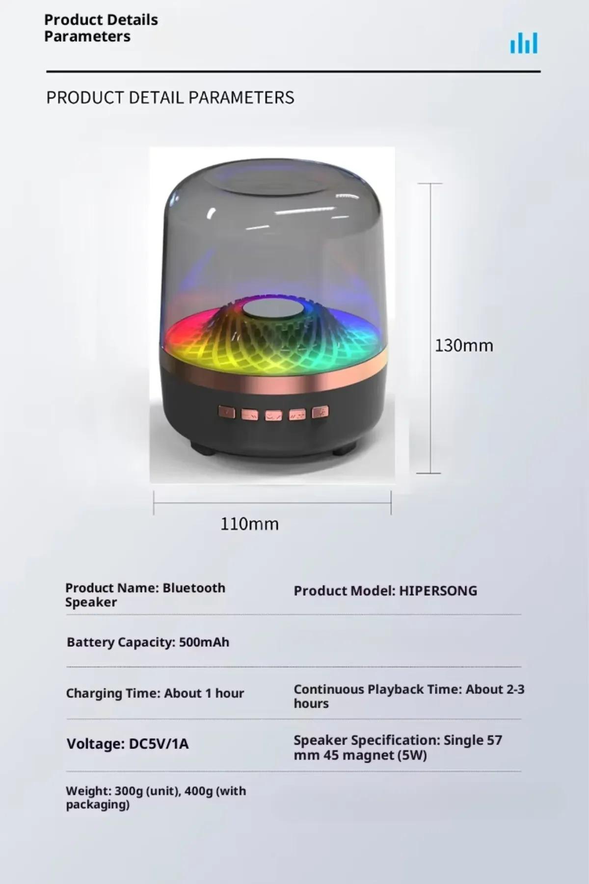 RGB Breathing Light Bluetooth Speaker | Powerful Subwoofer + Hi-Fi Stereo | Gaming Room & Home Theater Essential
