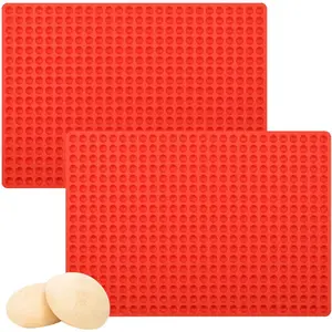 2 Pcs Mini Round Silicone Molds, 468 Cavity Semi Sphere for Homemade Chocolate Chips, Candy, Baking, Wax Melts Beads, Ice Balls, Dog Training Treats