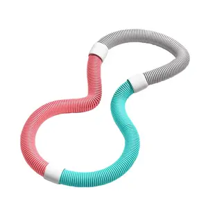 Foldable Soft Spring Hoop Portable Yoga Circle Quiet Workout Equipment Home Gym Fitness Gift for Women Men Space Saving