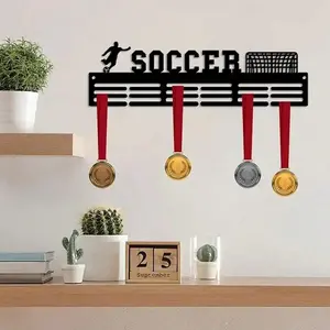 1 piece metal wall decoration, football medal hanger, soccer player medal hanger, football sports display medal