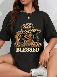 Unisex Blessed Black Cowgirl Western Swag African Christian Woman T-Shirt