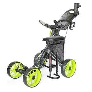 CaddyTek CaddyCruiser ONE Tour Golf Push Cart | 4-Wheel Stability & Swivel Front Wheel | One-Click Folding - Removable Seat（seat only）