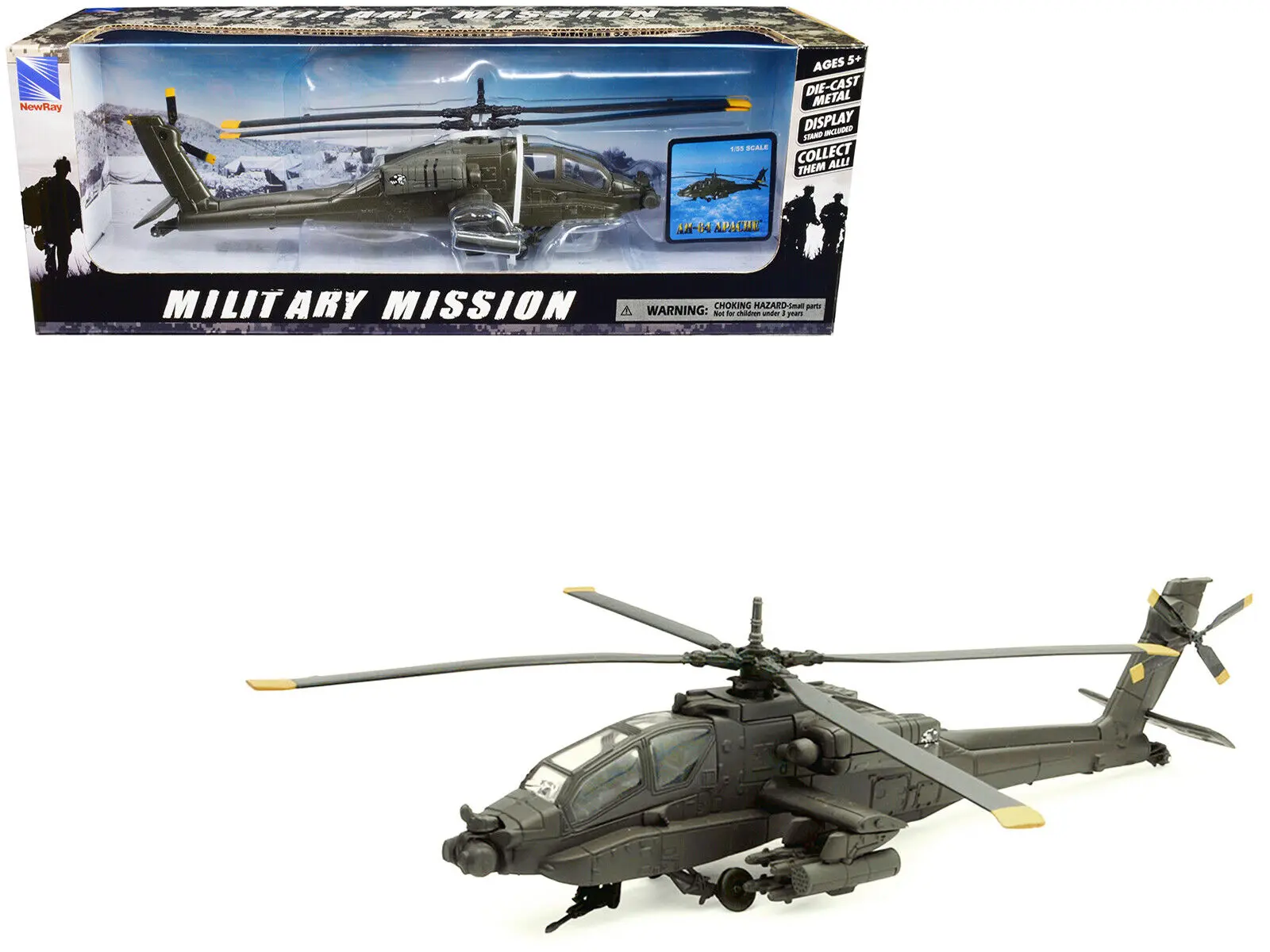 New Ray 1:55 Apache AH64 – Sky Pilot – Aircraft