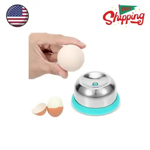 Egg Piercer with Retractable Pin, Stainless Steel Egg Poker