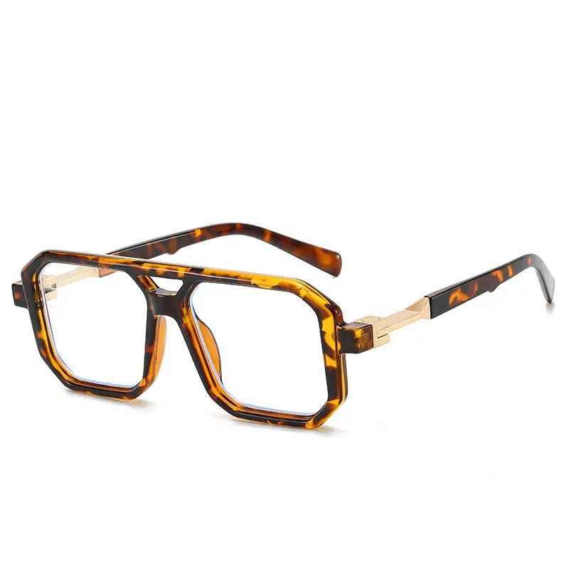 Leopard frame white sheet