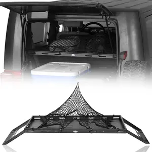 Hooke Road Lightweight Steel Basket Cargo Rack For 2007-2018 Jeep Wrangler JK 2-Door Hard Top Vehicle Accessories