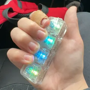 Keyboard Fidget Toy for Adults Fidget Keyboard Clicker Toys with LED Lights Keychain Stress Relief for Anxiety Decompression