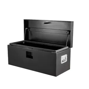 GARVEE 36 Inch Black Steel Truck Bed Tool Box, Trailer Tongue Box, Truck Storage Organizer Tool Chest For Truck Bed, RV, Trailer