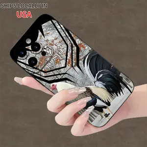 Liqiu Creative Rooster Pattern Soft Waterproof Angel Eye Case for iPhone Men Women Full Body Protection Non Slip Durable Silicone Cover