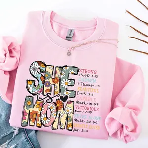She Is a Victorious Mom Sweatshirt, Grateful Mom Shirt, Happy Mother’s Day Tee, Blessed Mom Shirt, Faith Inspired Gift for Mom