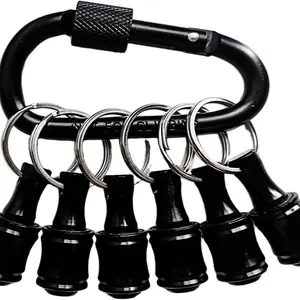 12-Piece Male Drill Bit Holder Keychain Set, Cool Small Gadget Gift, 1/4 Hex Shank Drill Bit Stand for Dad Adult, Tool & Home Renovation