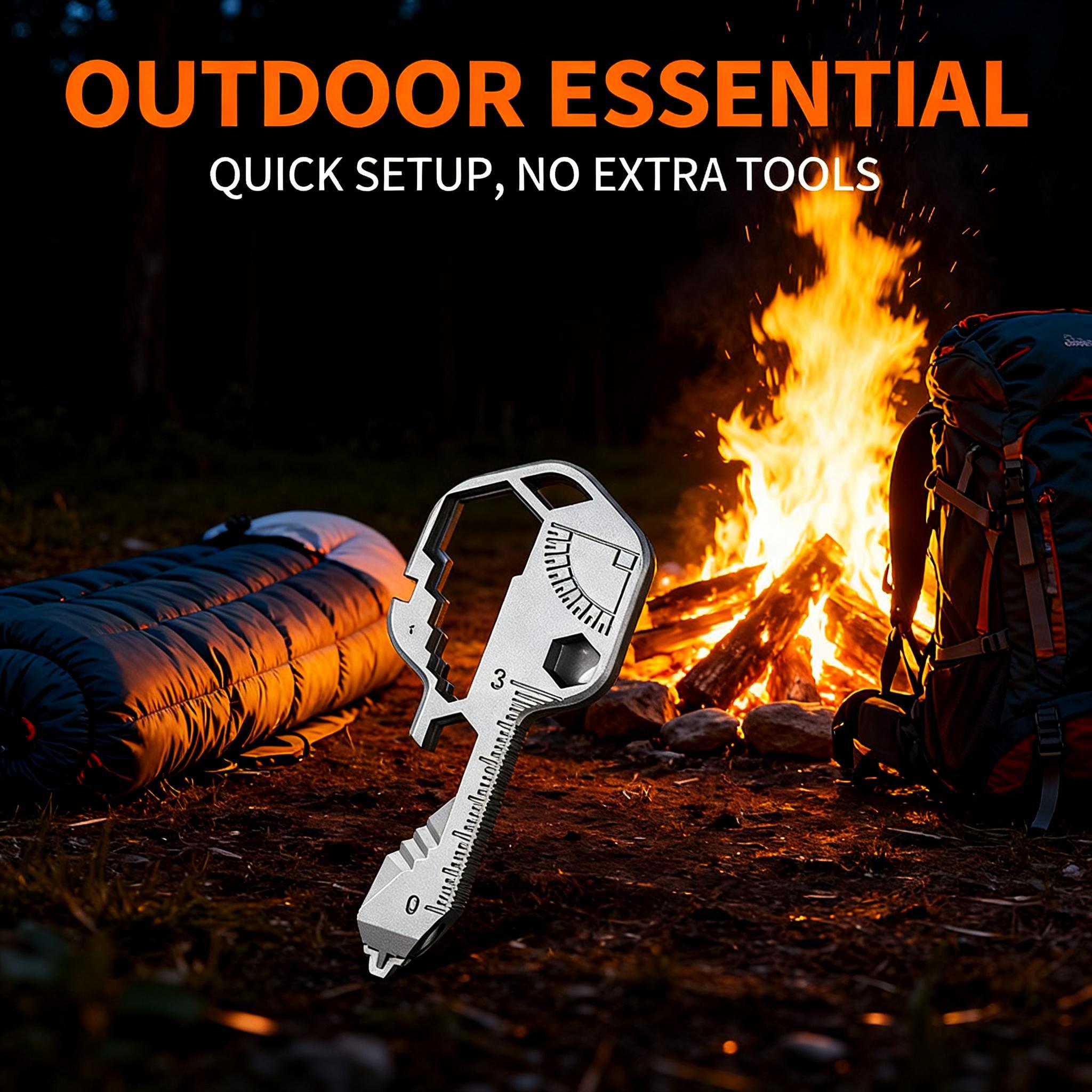 Key Shaped, Pocket Multi-Tool, 16-in-1, Small Utility Kit, Lightweight Stainless Steel, EDC Gear, Portable, Durable, Ultimate Survival Tool, Camping Essentials, Gift for Men Key Shaped, Pocket Multi-Tool, 16-in-1, Small Utility Kit, Lightweight Stainless Steel, EDC Gear, Portable, Durable, Ultimate Survival Tool, Camping Essentials, Gift for Men