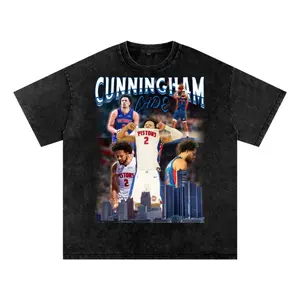 Cade Cunningham Shirt, Retro 90s Basketball Graphic Tee, Oversized Streetwear T-Shirt, Unisex Vintage Gift 6WY