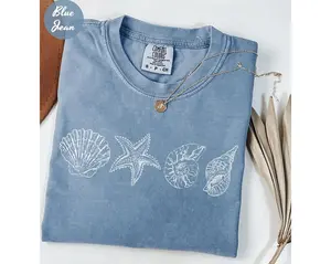 Comfort Colors® Sea Shell Shirt, Beach Shirt, Summer Shirt, Ocean Lover Gift, Sea Shell Tee, Cute Sea Animal Tee, Beach Woman Shirt