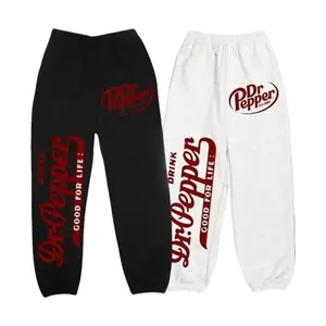 Vintage Drink Dr.Pepper Good for Life Jogger Sweatpants – Retro Letter Trendy Unisex Streetwear Graphic Pants, Cozy Lounge Gift, Perfect for Active & Casual Outfits
