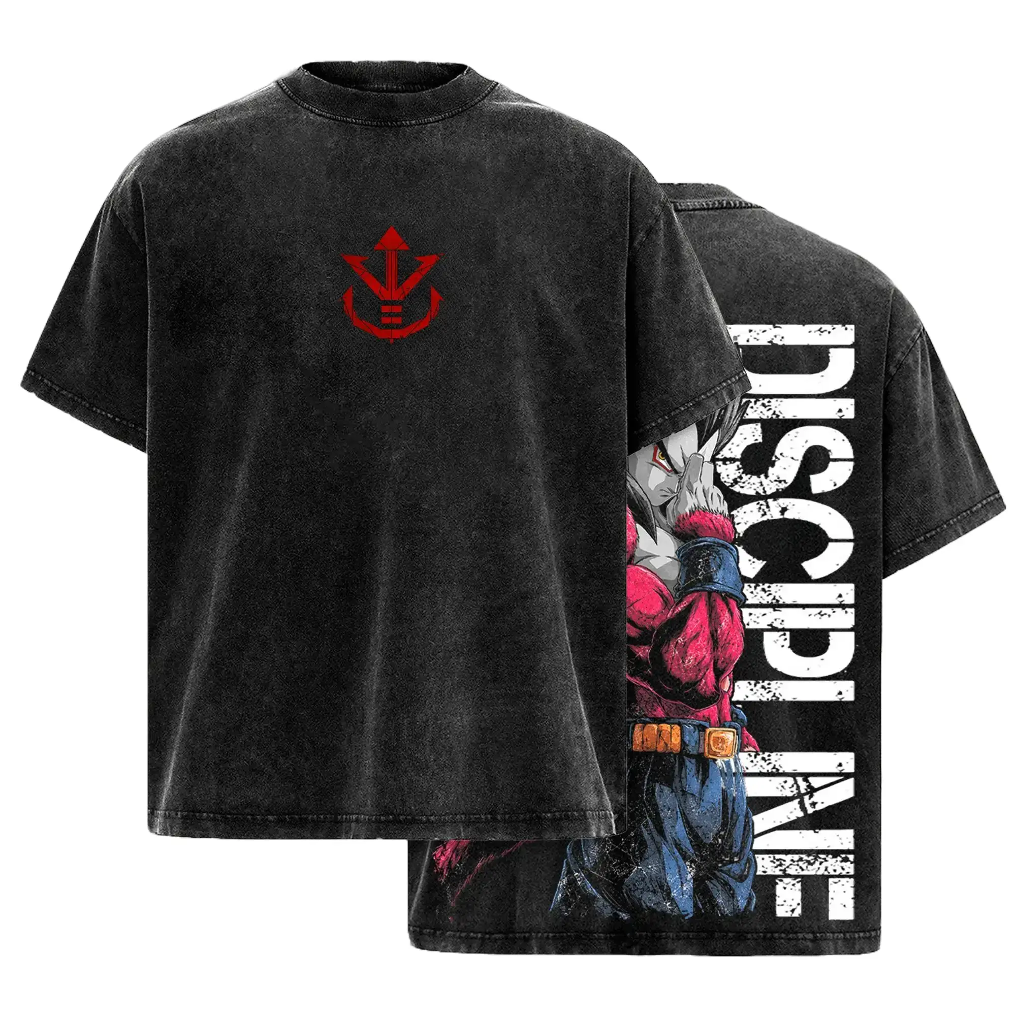 Saiyan Prince SSJ4- DBZ Graphic Tee Vintage Washed Shirt Unisex Streetwear Anime Shirt Saiyan Tee DBZ Z Shirt Gift for Anime Lovers DBZ Fans