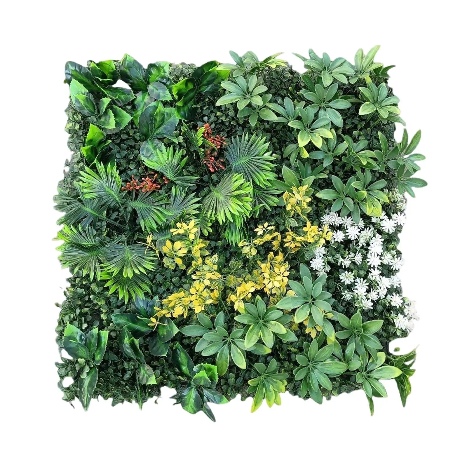 【GARVEE】16 Pieces Artificial Hedge Plant Wall 50 x 50 Cm, Artificial Plants for Wall Mounting, Wall Garden Green Wall Privacy Screen, Artificial Plant Decoration for Wall, Balcony & Garden, Quick to Install & Expandable