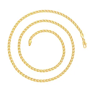 Minimalist Fashion 24K Gold Plated Copper Alloy Necklace for Women