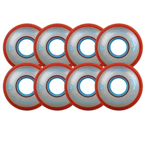 Labeda Roller Hockey Wheels - Gripper Standard 59mm 74A Red (8-Pack)