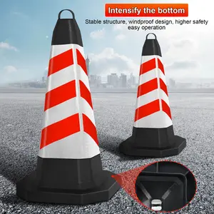 8 Pcs Traffic Safety Cone, 28" Green Road Parking Cone with Reflective Strips, Heavy Duty PVC Traffic Cone for Parking, Caution, Construction Events