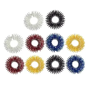 Colorful Sensory Ring, 10pcs/set Finger Massage Ring, Sensory Grippie Set, Stress Relief Ring, Silent Anti-anxiety Ring, Suitable for Giving Adults and Children Gifts