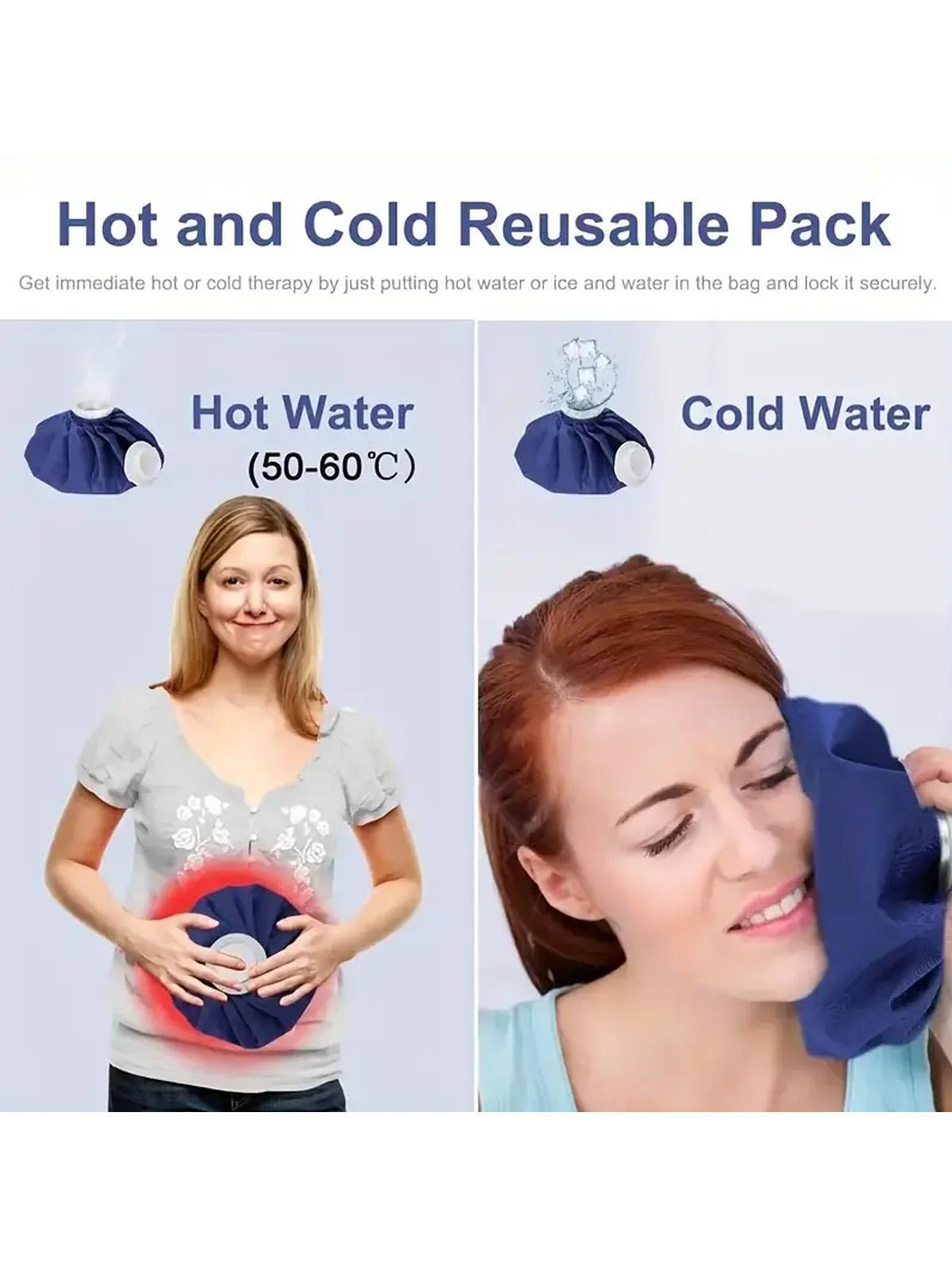 Reusable Hot & Cold Ice Pack for Injuries, Headaches, Teeth Pain, Menstrual Relief, Multi-Purpose Pain Management Solution