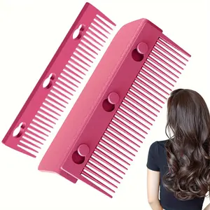 Grip Comb, Flat Iron Comb Attachment Clip On, Flat Iron Comb Attachment, Hair Styling Tool, Attachment Clips For Hair Styling, Professional Or Home Use