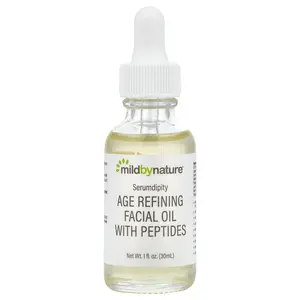 Mild By Nature Serumdipity, Age Refining Facial Oil with Peptides, 1 fl oz (30 ml)