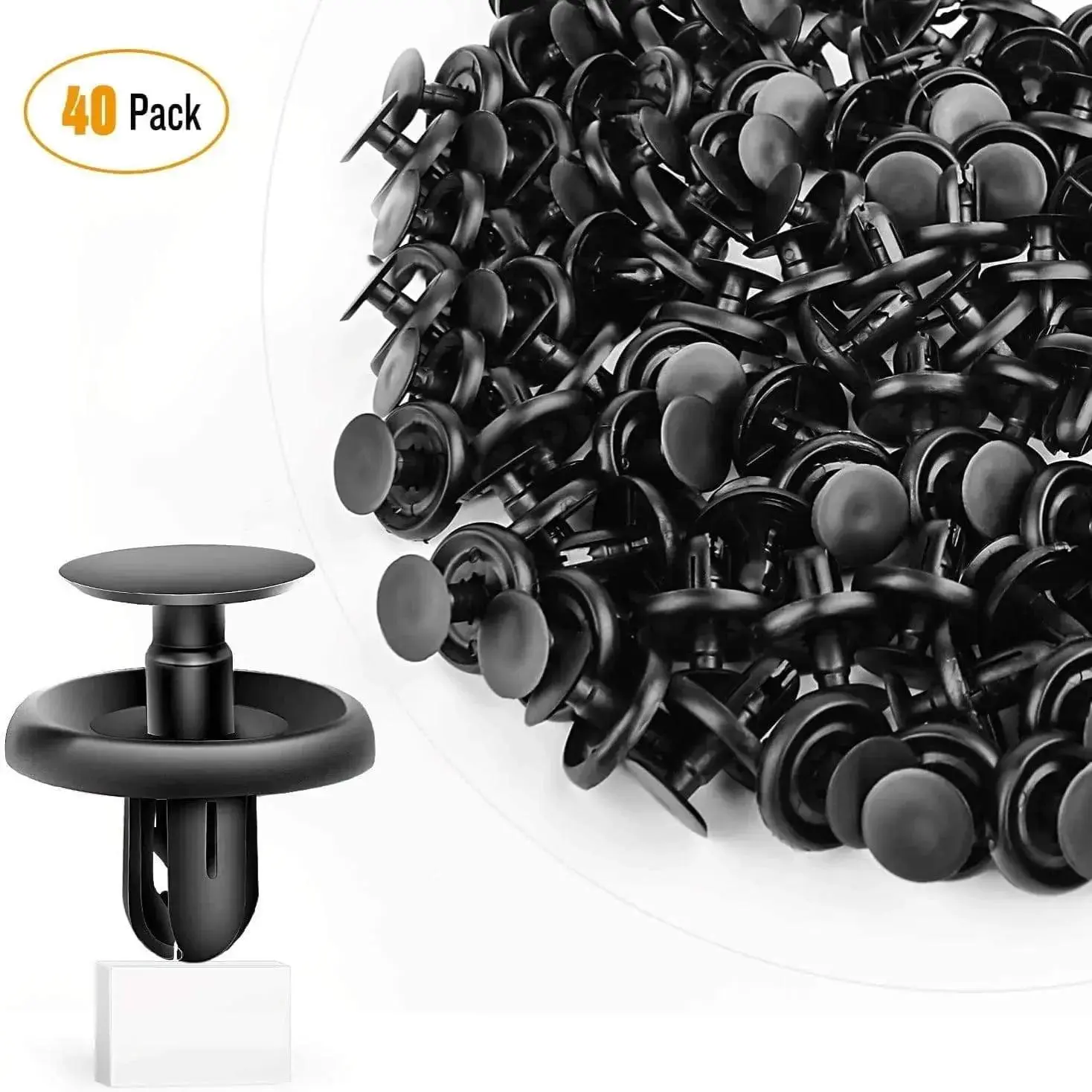 40 Pcs Car Push Retainer Clips Kits, 20mm Hole 7mm Head Panel Removal Clamps Fasteners & Clips for Lexus, Toyota