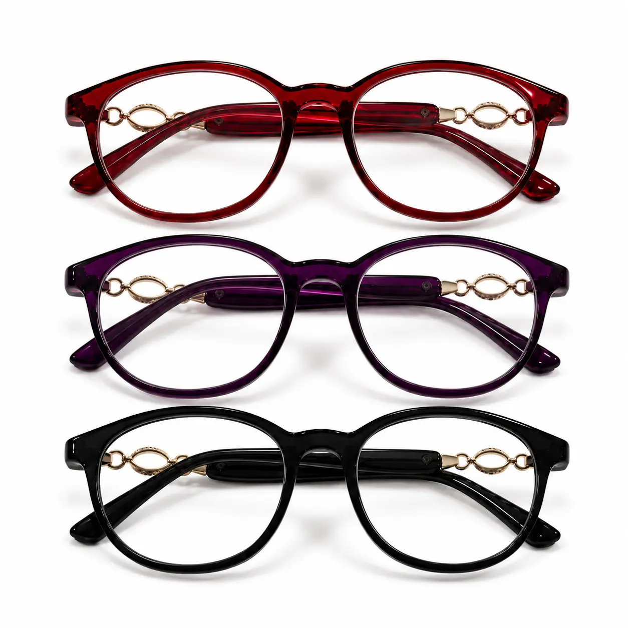 Women's Progressive Multifocal Reading Glasses, HD Clear Vision, Blue Light Blocking, Lightweight Stylish Frames for Daily Reading & Screen Use