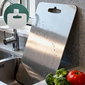 Cutting Boards for Kitchen Double Sided Non Toxic for Meat/Vegetables, Hygiene Durable Dishwasher Safe Metal Chopping Board Extra Large, mothersdaygift