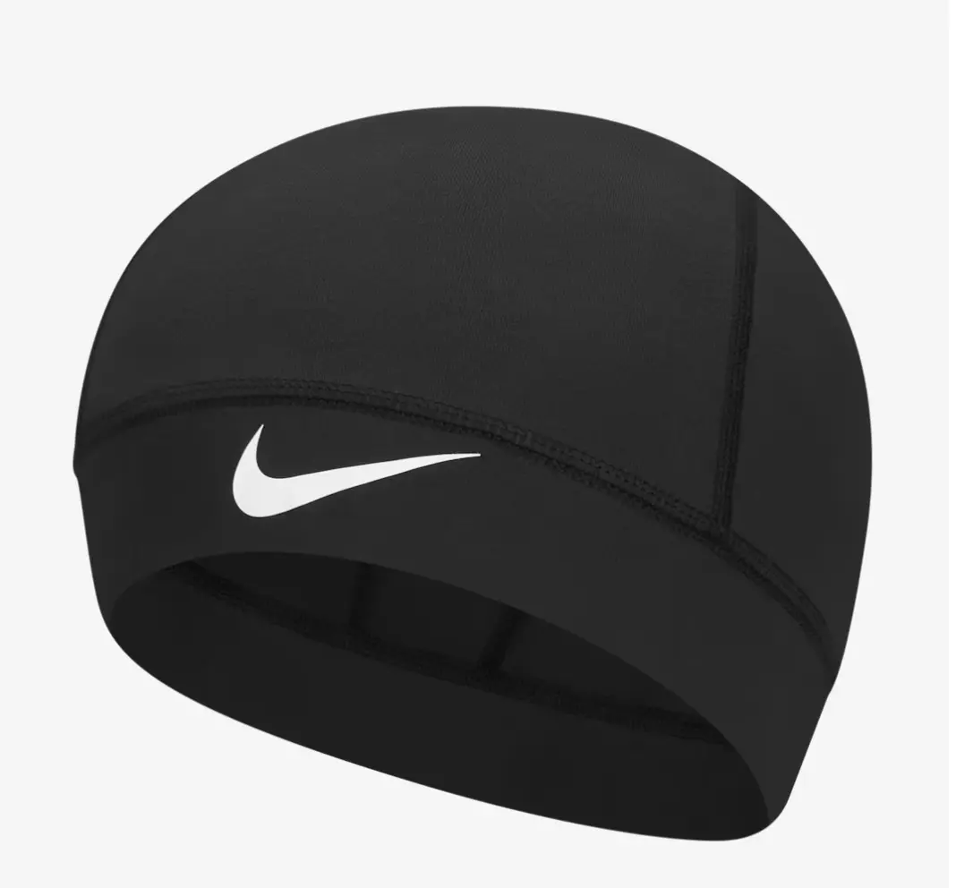 Nike Pro Skull Cap - Black Athletic Hat, Lightweight, Breathable Headwear for Sports, Outdoor Activities
