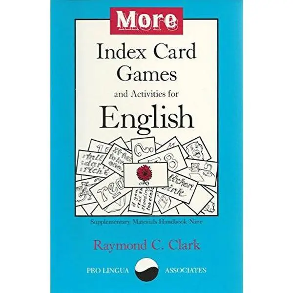 Used 3x5 Index Cards Book - Conversation Card Game, Language Learning Tool for Students (Paperback) by Raymond C. Clark, with Proficiency-Level Sample Games for Mutual Understanding
