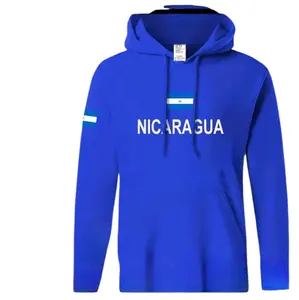 Nicaragua Flag Hoodies for Men, Long Sleeve Pullover with Iconic Flag Design, Soft and Breathable Cotton - Stylish Soft Cotton