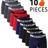 VRYXAL Male 10-Piece Value Pack Boxer Briefs, Soft Breathable Comfy Underwear, All-Season Activewear for Daily Wear, Athletic Sports Use