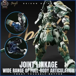 Luxury Edition 1/100 Sci-Fi Mecha Model Kit, 21cm High-Action Cyberpunk Assembly Set, Precision Mechanical Linkage, Alloy Inner Frame