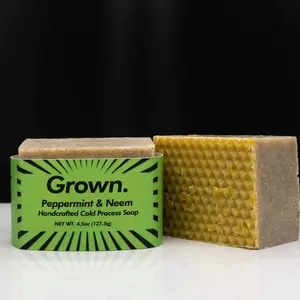 Peppermint + Neem Cold Process Bar Soap