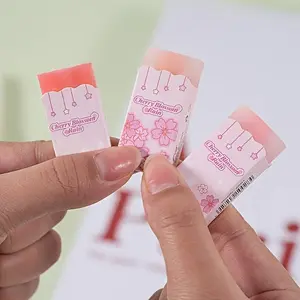 Sakura Transparent Cuttable Eraser, 3/6 Counts Creative Multi-purpose Eraser, Writing & Correction Tool for Home School Office Dormitory