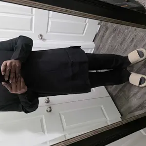 Men's African Kaftan Set, Long Sleeve Round Neck Blouse and Pants, Elegant Muslim Wedding Party Formal Wear, 2 Piece Suit for Men, Ethnic Pattern