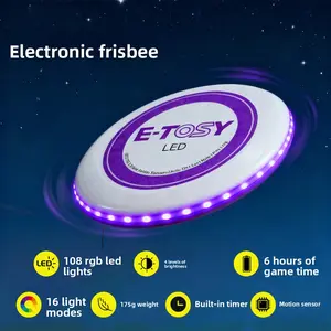 E-TOSY Professional Frisbee 175g Standard Competition Competitive Training Group Extreme Outdoor Electronic Light-emitting Frisbee Sensing