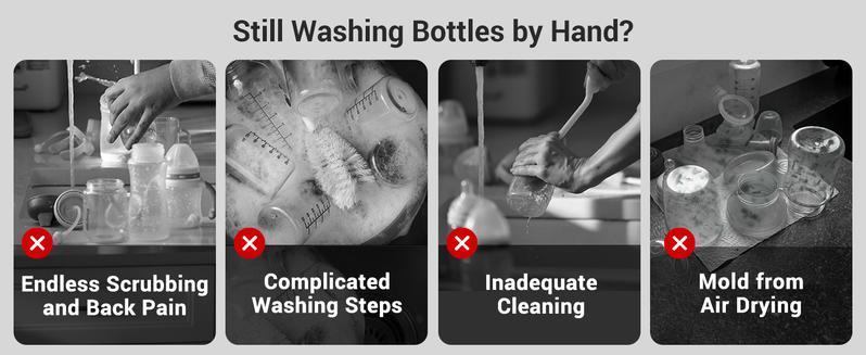 Grownsy Bottle Washer Pro - All in One Machine for Easy Cleaning - Sterilizer and Dryer for Baby Bottles, Pump Parts, and Sippy Cups./b01 Grownsy Bottle Washer Pro - All in One Machine for Easy Cleaning - Sterilizer and Dryer for Baby Bottles, Pump Parts, and Sippy Cups./b01