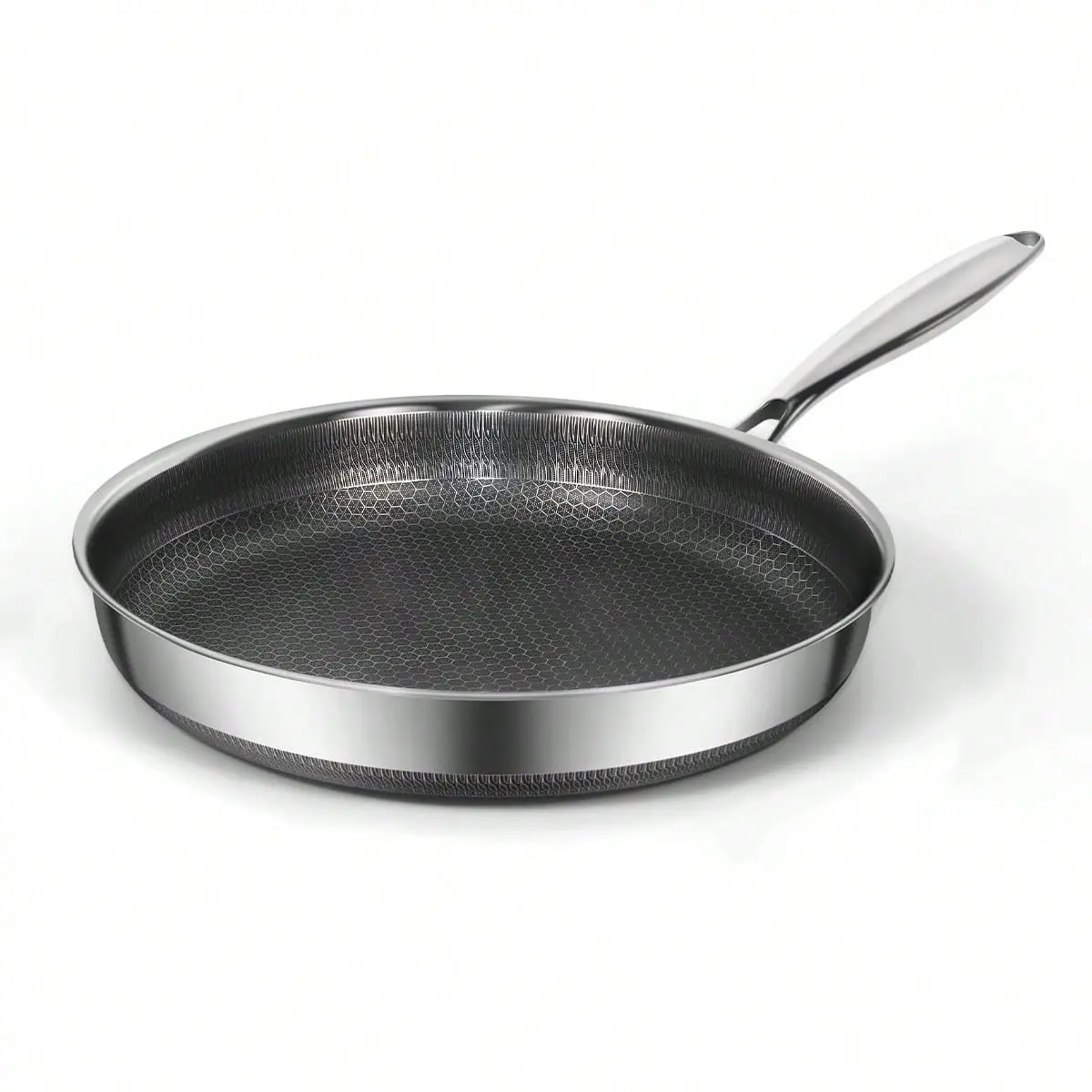 Stainless Steel Nonstick Frying Pan Cookware - Nonstick Durable Cooking Pan Suitable for Induction Cooktops, Heat Resistant to 700°F