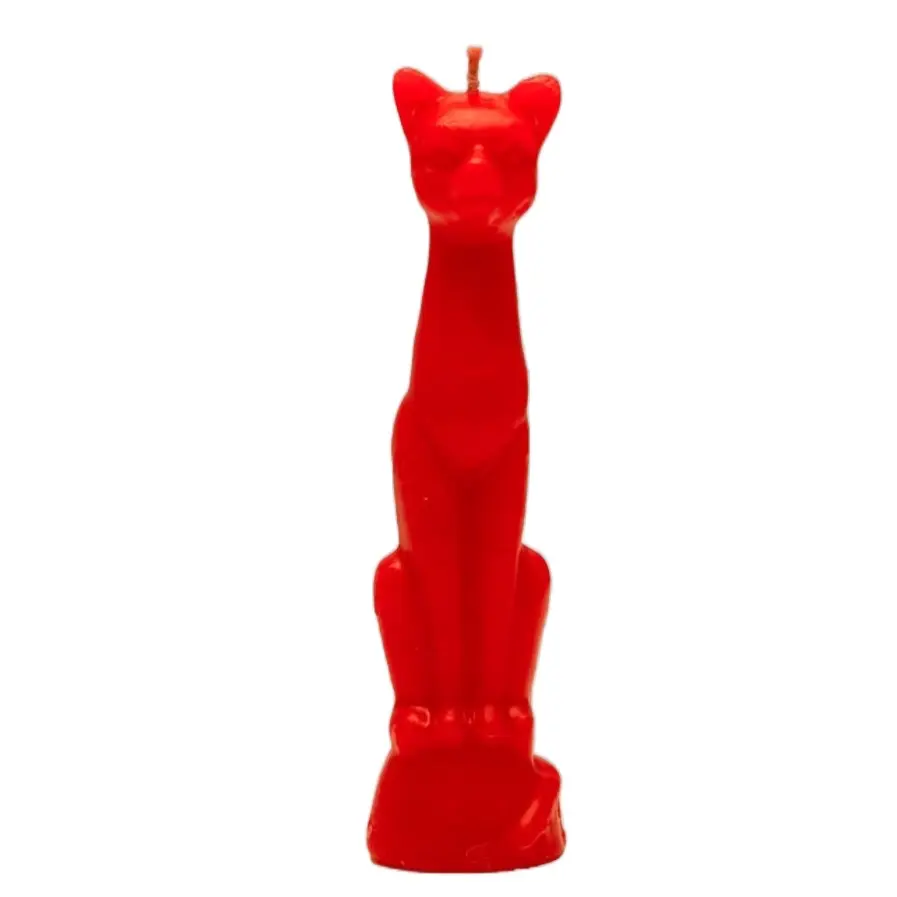 Red Cat Ritual Candle Red Cat Ritual Candle