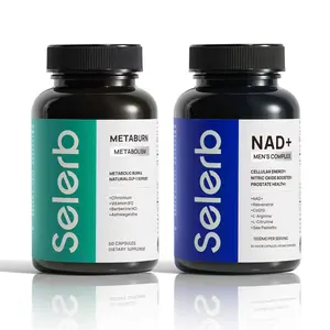 Selerb NAD+ Supplement for Men + Metaburn Bundle – Liposomal NAD+, CoQ10, L-Carnitine, Chromium, Vitamin B12 & Berberine HCI – Energy, Circulation, Prostate & Daily Nutrient Support
