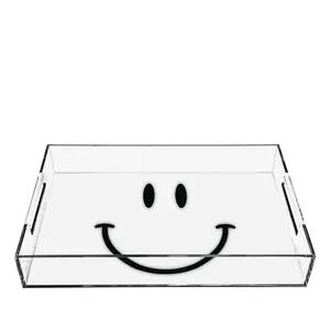 White Happy Acrylic Tray