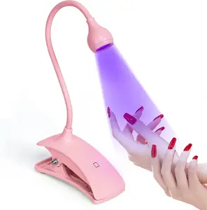 Gooseneck UV Nail Lamp Portable Plug Play with 3 Level Timing for Gel Nail Professional Nail Dryer for Home DIY Use - Polish