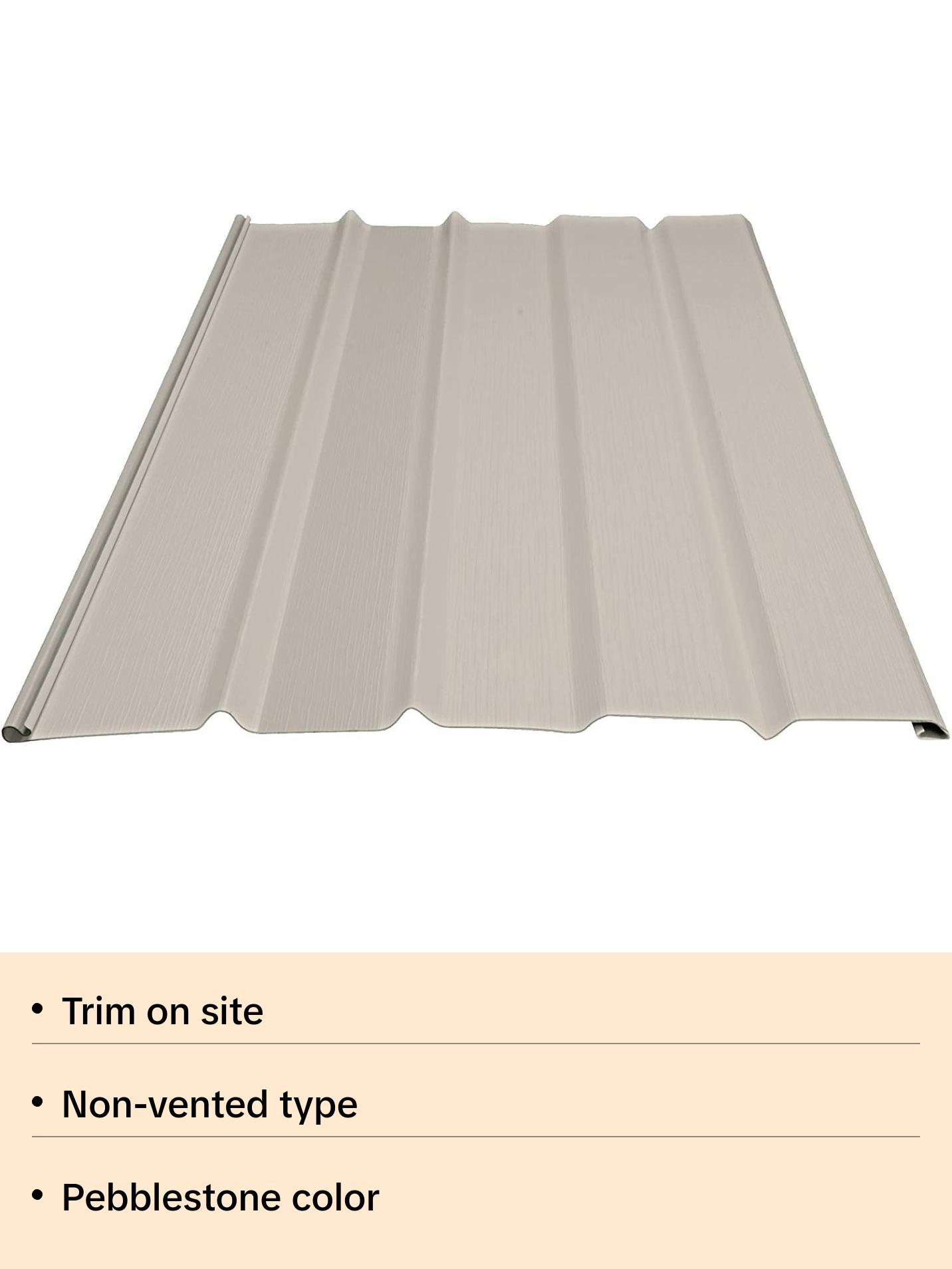 Lifestyle Vinyl Underpinning Solid Pebblestone (Clay) Panel